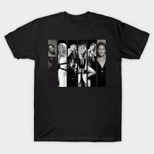 Helene Fischer vertical collage Black and White T-Shirt